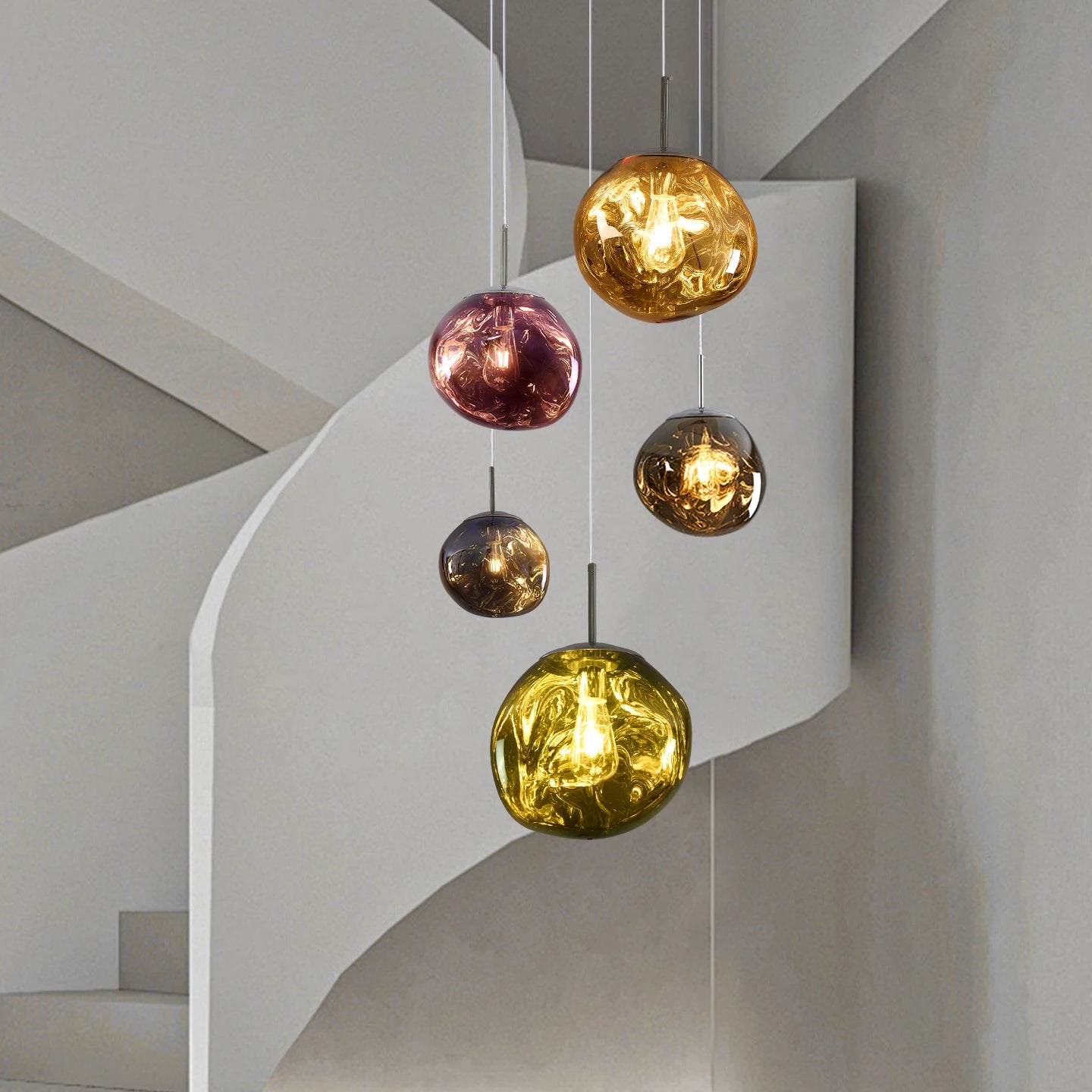 Designer Lava Pendant Light Luxury Villa Duplex Staircase Nordic Bar Modern Creative Dining Room Living Room Pendant Lighting