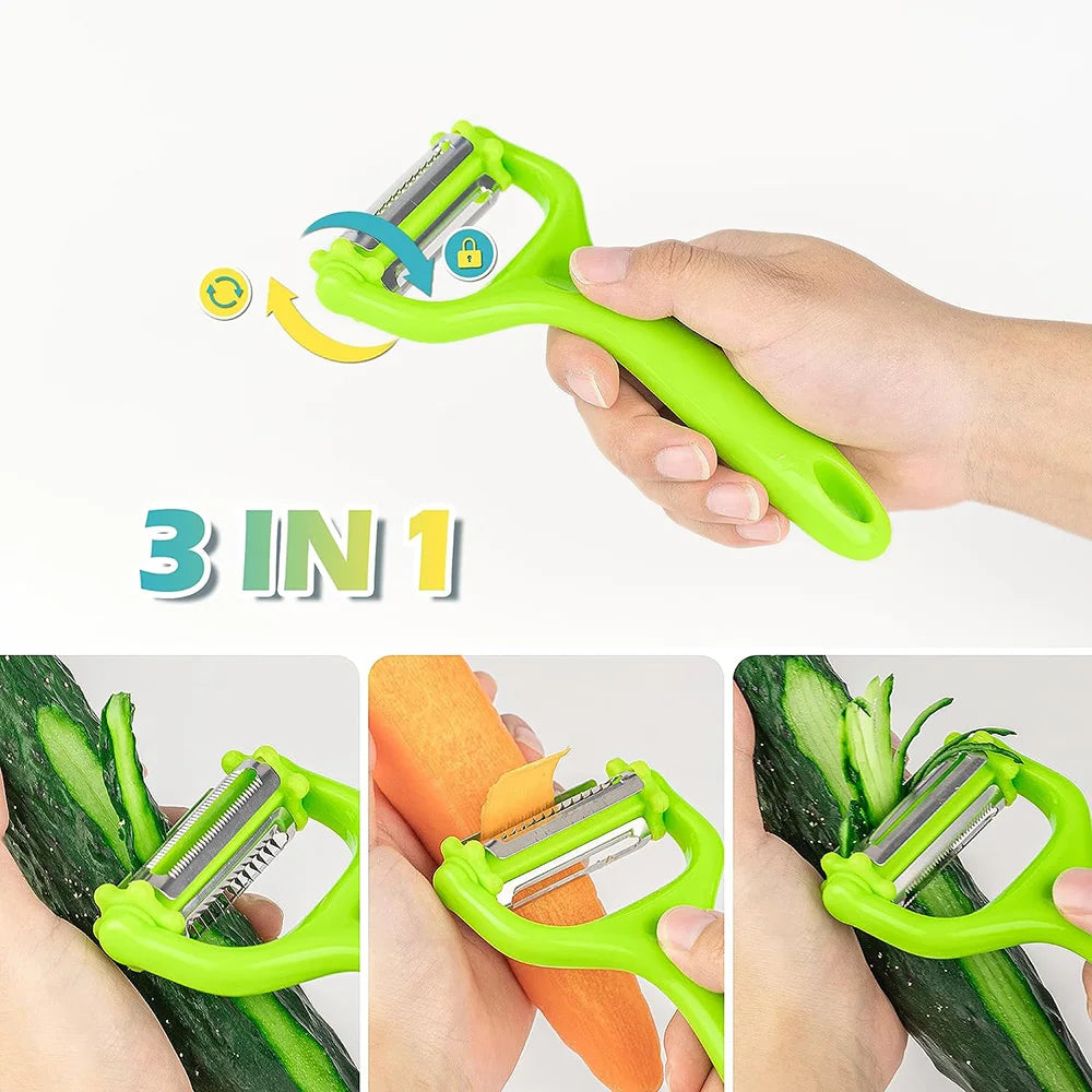 Multifunctional Herb Cutter – 5-Blade Stainless Steel Scissors + Safety Cover, Easy Clean Kitchen Tool