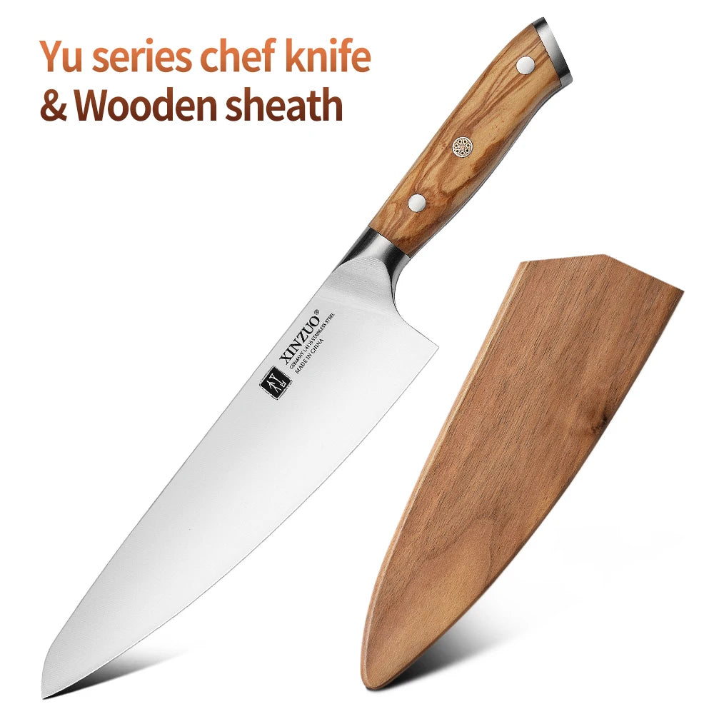 XINZUO Original Design 8.3'' Chef Knife German Din 1.4116 Steel Hardness 56-58HRC Ultra-sharp And Durable Kitchen Best Choice