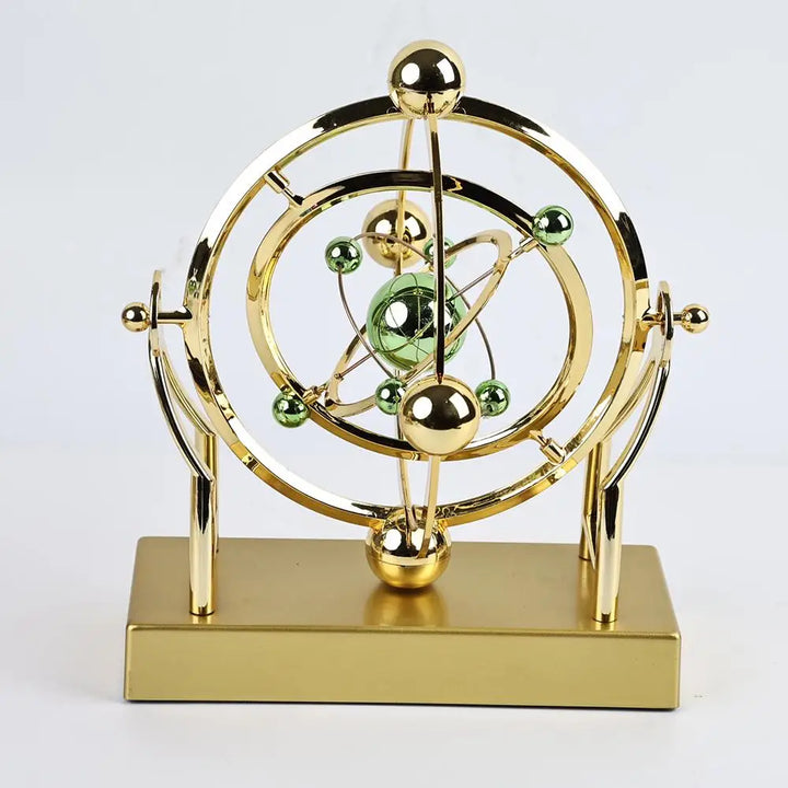 Celestial Orbit Pendulum Perpetual Motion Machine, Kinetic Art Desk Decor, Astronomy Model for Home Office, Rotating Sculpture