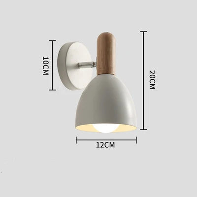 Wooden Wall Lights Bedside Wall Lamp Bedroom Wall Light Sconce for Kitchen Restaurant Modern Wall Lamp Nordic E27 Home Decor
