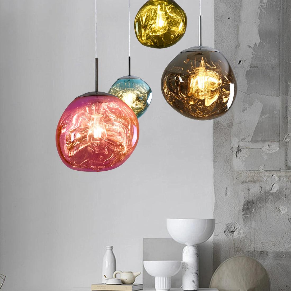 Designer Lava Pendant Light Luxury Villa Duplex Staircase Nordic Bar Modern Creative Dining Room Living Room Pendant Lighting