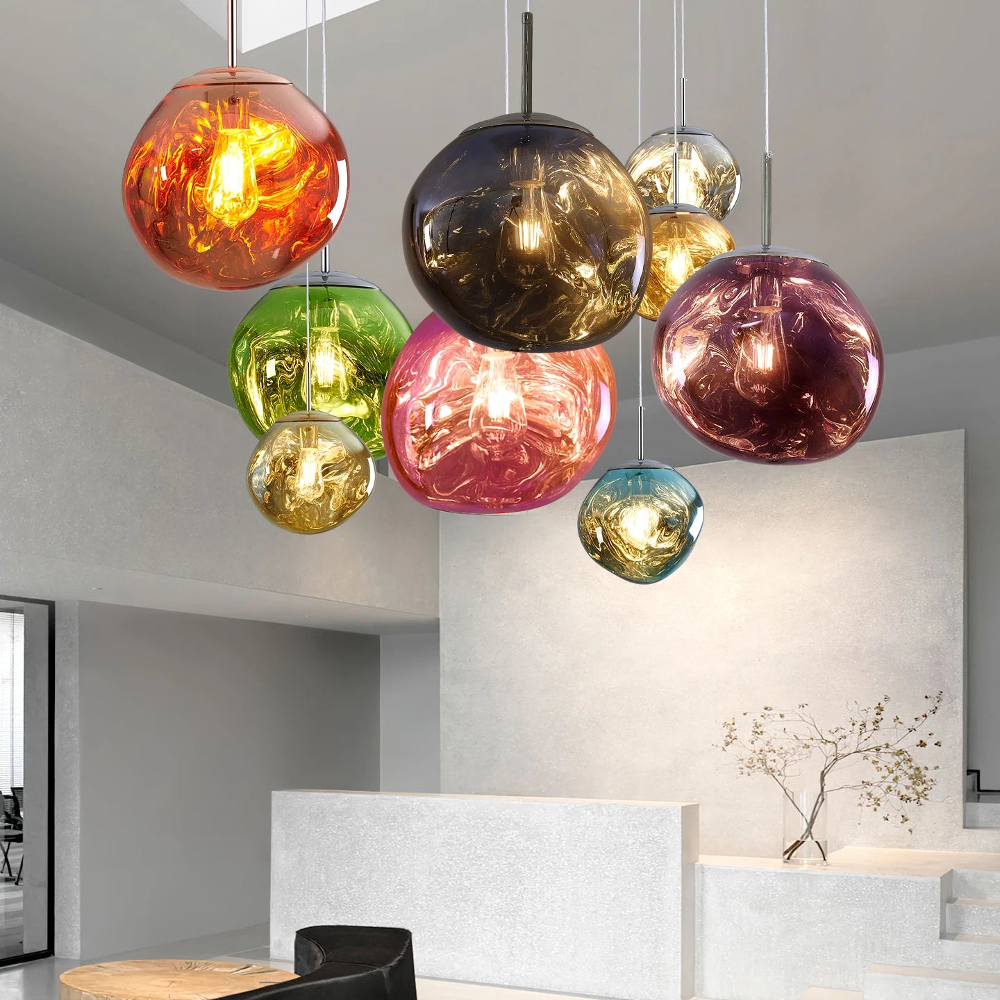 Designer Lava Pendant Light Luxury Villa Duplex Staircase Nordic Bar Modern Creative Dining Room Living Room Pendant Lighting