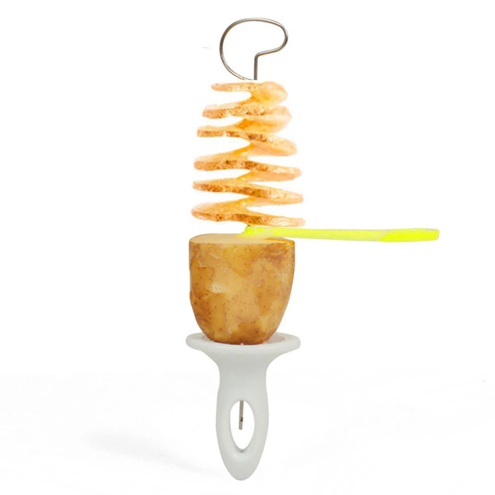 Spiralizer Chips Maker with 4 Stainless Steel Sticks Manual Twisted Potato Slicer Reusable Potato Twister Kitchen Accessories