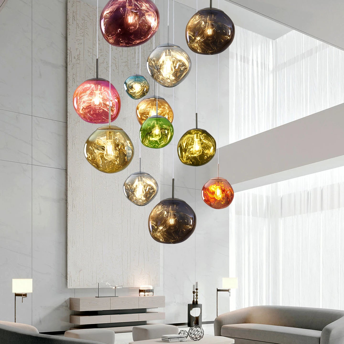 Designer Lava Pendant Light Luxury Villa Duplex Staircase Nordic Bar Modern Creative Dining Room Living Room Pendant Lighting