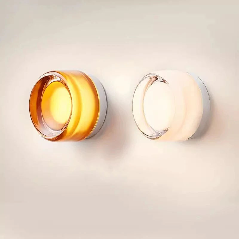 Minimalist LED Wall Lamp Amber Acrylic Wall Lights For Bedroom Bedside Living Room LED Lights Home Decor Luminarie
