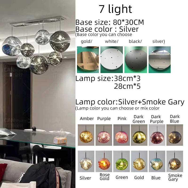 Designer Lava Pendant Light Luxury Villa Duplex Staircase Nordic Bar Modern Creative Dining Room Living Room Pendant Lighting