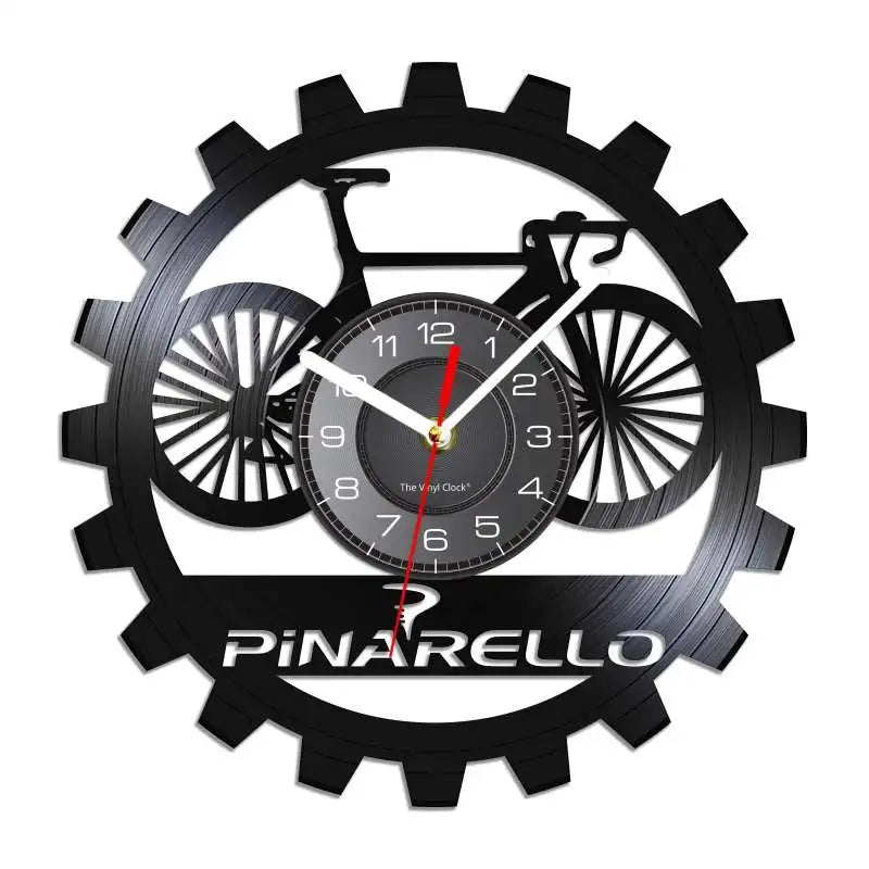 Put The Fun Between Your Legs Bicycle Retro Wall Clock Vinyl Record Racing Bicycle Cycling Lover Home Decor Biker Crafts Artwork