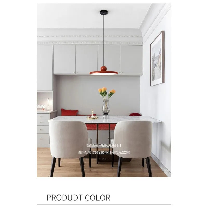 French Cream Flying Saucer Chandelier Modern Farmhouse Pendant Light  Ceiling Fixture for Dining Room Kitchen Living Room