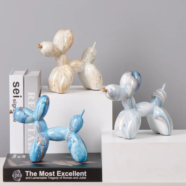 Nordic Exquisite dog Statue Living Room Office Sculpture Home Ornaments Accessories Figurines Wedding Gift Desktop Decoration ﻿