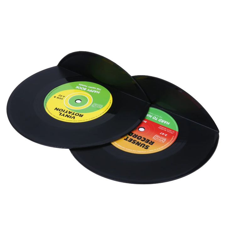 Retro Vintage Record Bookends Vinyl Book Holder Desk Organizer Desktop School Office Accessories Material Dscolar