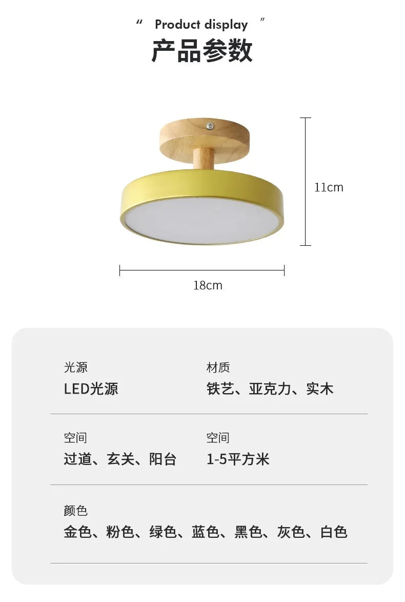 Nordic Macaron Ceiling Lamp Iron  Lamps for Living Room LED Lights for Room White/Green Furniture Luminaire Ceiling Lighting