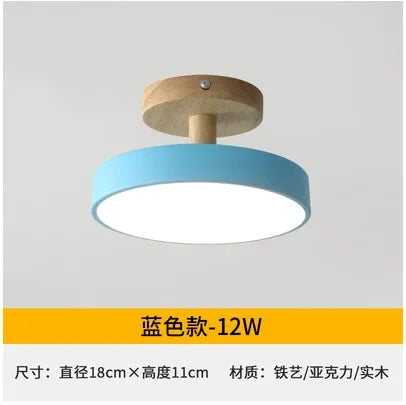 Nordic Macaron Ceiling Lamp Iron  Lamps for Living Room LED Lights for Room White/Green Furniture Luminaire Ceiling Lighting