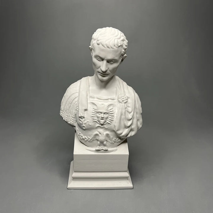 Creative Julius Caesar Plaster Sculpture Bust Art Sculpture Crafts Vintage Sketch Figure Statue Living Room Office Decoration