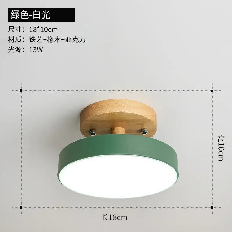 Nordic Macaron Ceiling Lamp Iron  Lamps for Living Room LED Lights for Room White/Green Furniture Luminaire Ceiling Lighting