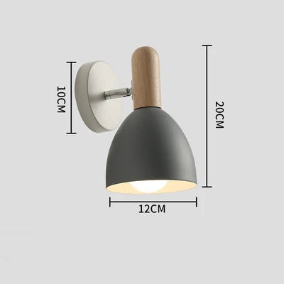 Wooden Wall Lights Bedside Wall Lamp Bedroom Wall Light Sconce for Kitchen Restaurant Modern Wall Lamp Nordic E27 Home Decor