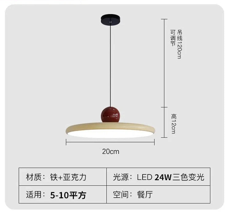 French Cream Flying Saucer Chandelier Modern Farmhouse Pendant Light  Ceiling Fixture for Dining Room Kitchen Living Room