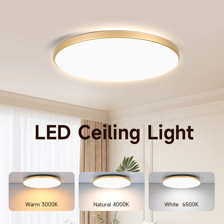 Three Proof Ceiling Light LED Ceiling Lamp LED Lights for Bedroom Kitchen Living Room Bathroom  Indoor Home Lighting Fixtures