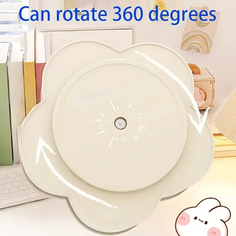 Large Capacity Desk Accessories 360 ° Rotation Cute Pen Holder Stationery Organizer Pencil Storage Office School Supplies