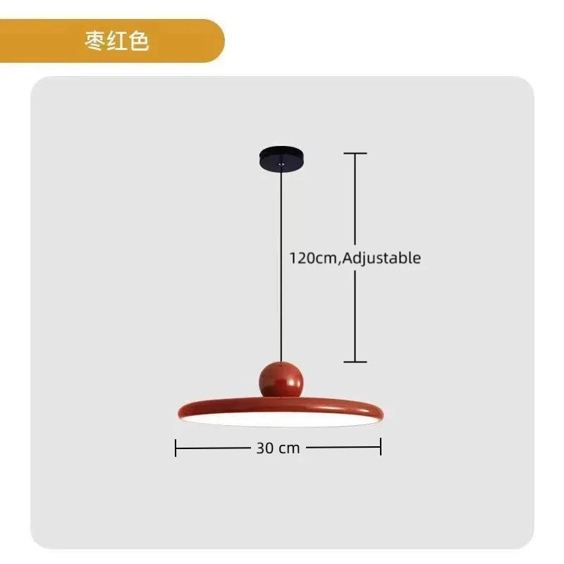 French Cream Flying Saucer Chandelier Modern Farmhouse Pendant Light  Ceiling Fixture for Dining Room Kitchen Living Room