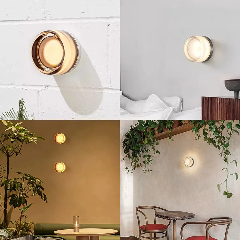 Minimalist LED Wall Lamp Amber Acrylic Wall Lights For Bedroom Bedside Living Room LED Lights Home Decor Luminarie