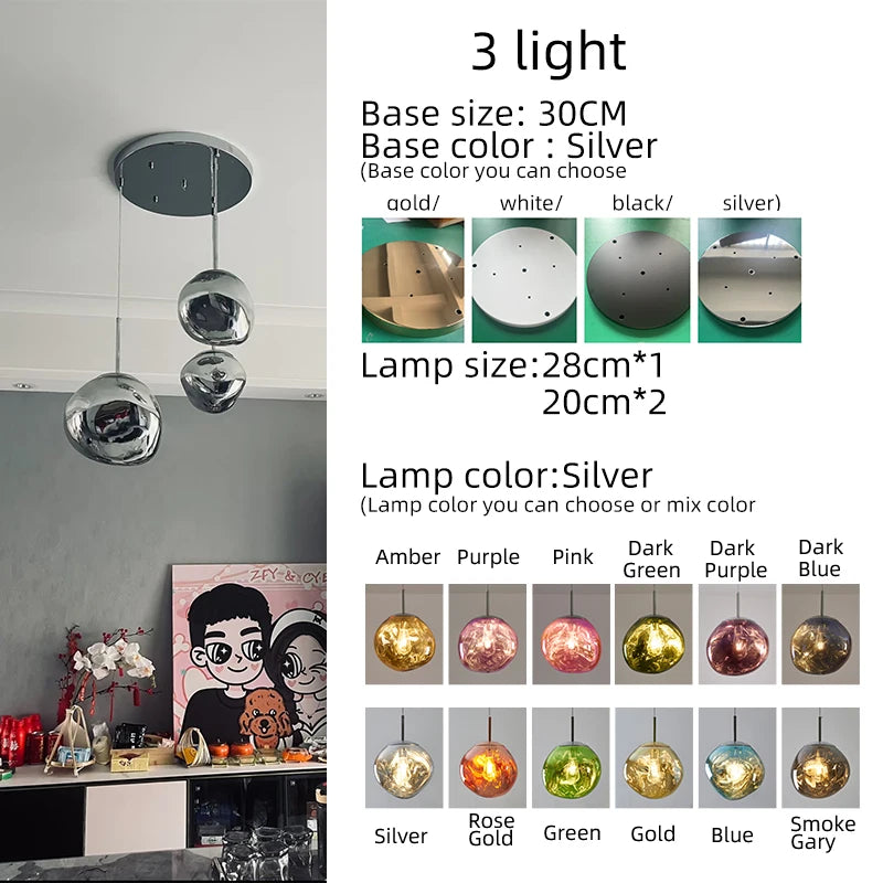 Designer Lava Pendant Light Luxury Villa Duplex Staircase Nordic Bar Modern Creative Dining Room Living Room Pendant Lighting