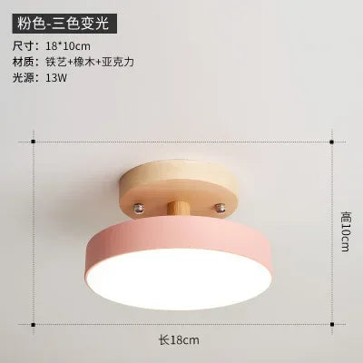 Nordic Macaron Ceiling Lamp Iron  Lamps for Living Room LED Lights for Room White/Green Furniture Luminaire Ceiling Lighting