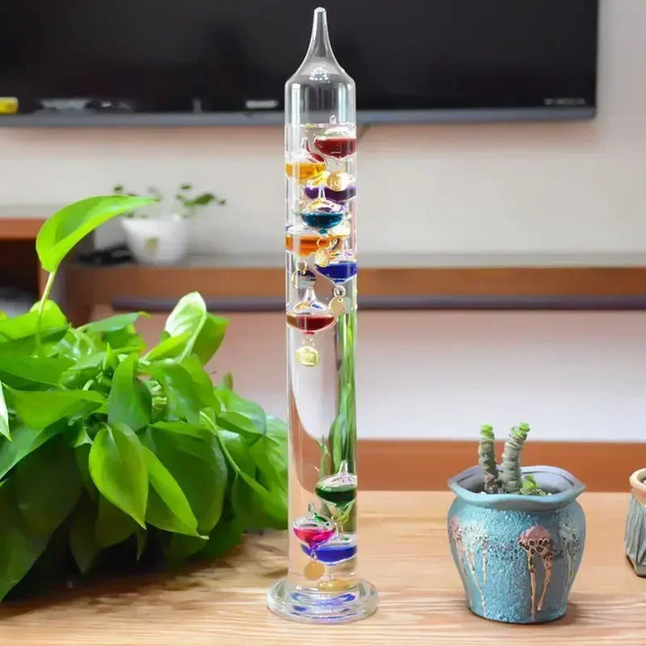 Galileo Thermometer Colorful Ball Suspended Bedroom Wine Cabinet Living Room Physics Decoration Student Christmas Holiday Gift